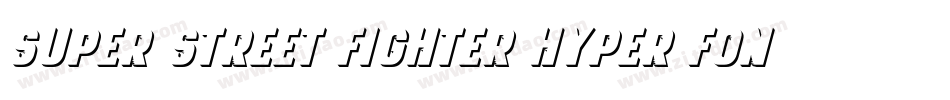 Super Street Fighter Hyper Fonting字体转换